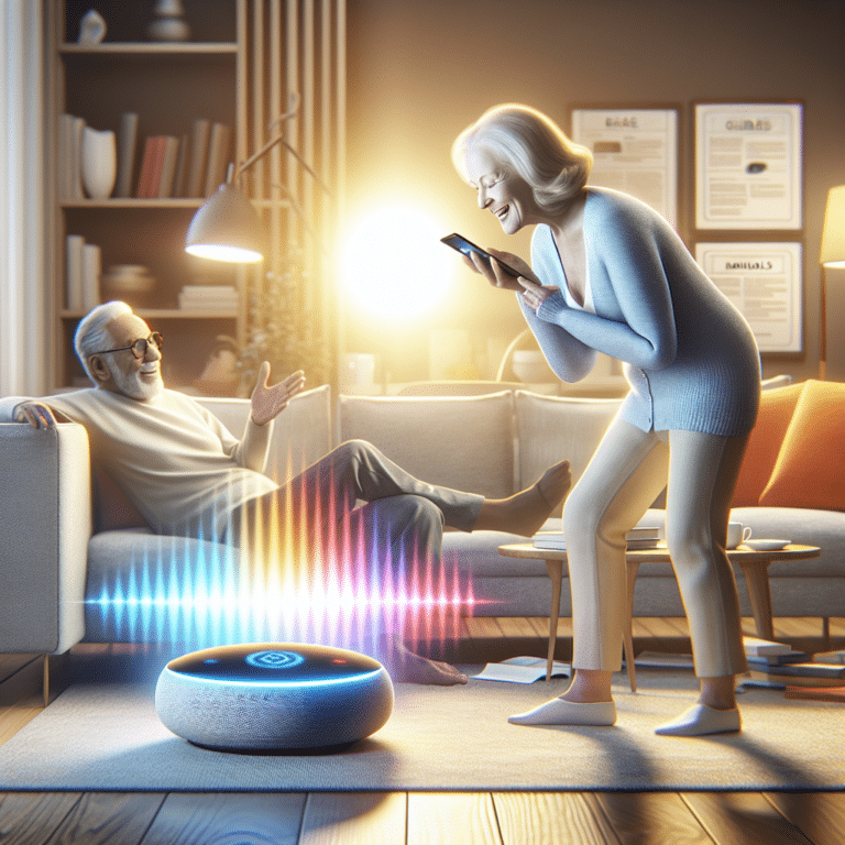"Voice-activated smart devices for seniors